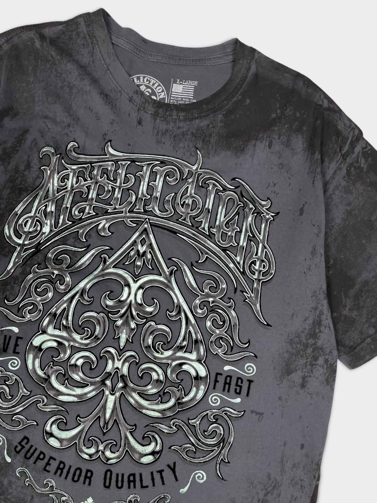 AFFLICTION METALLIC TEE