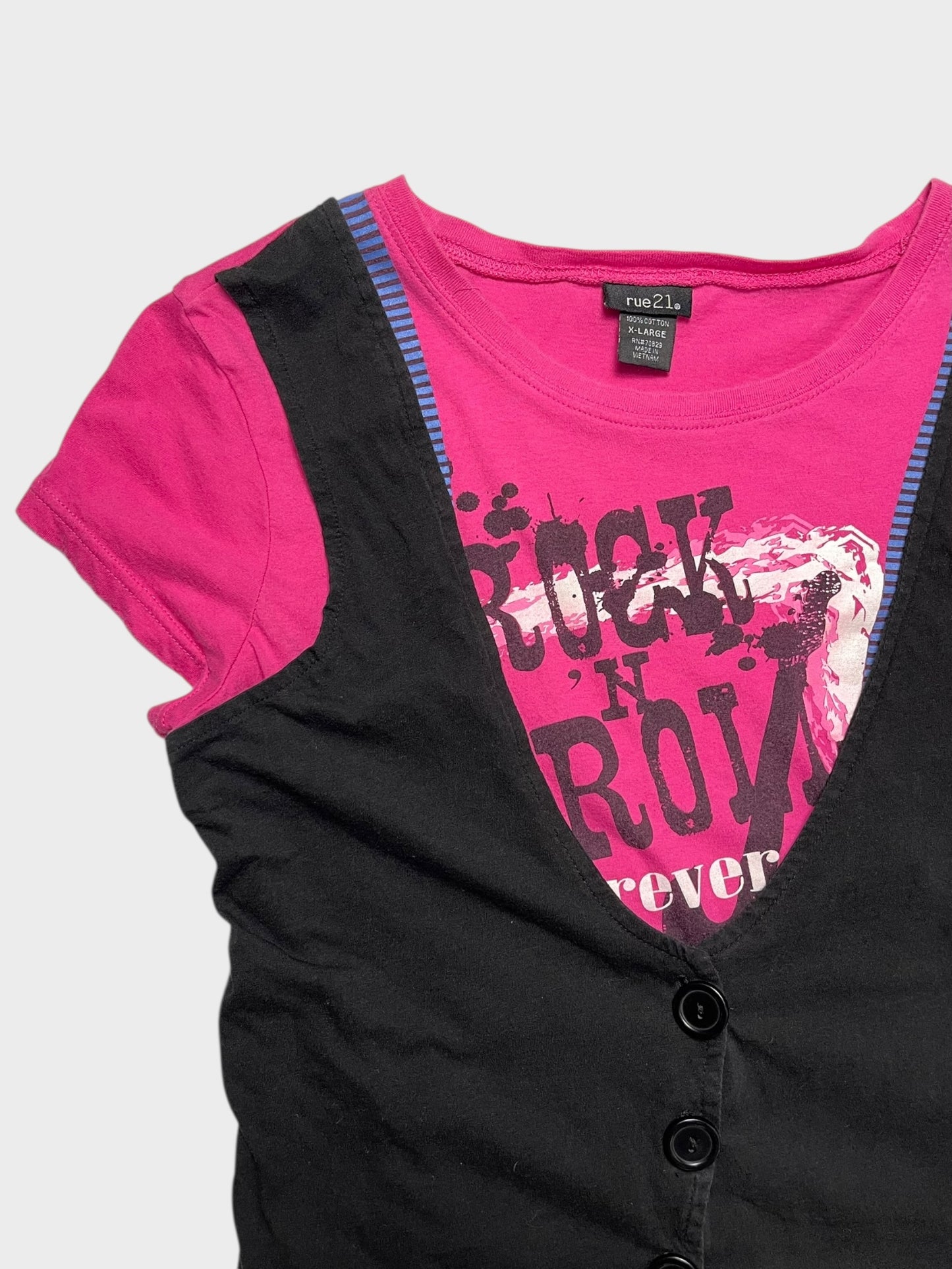 ROCK N ROLL VEST TOP