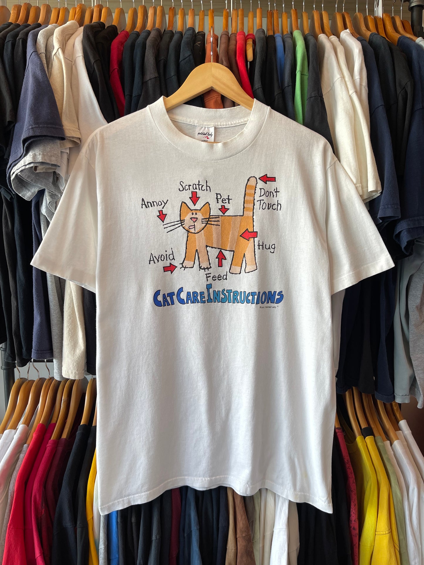CAT CARE VINTAGE TEE
