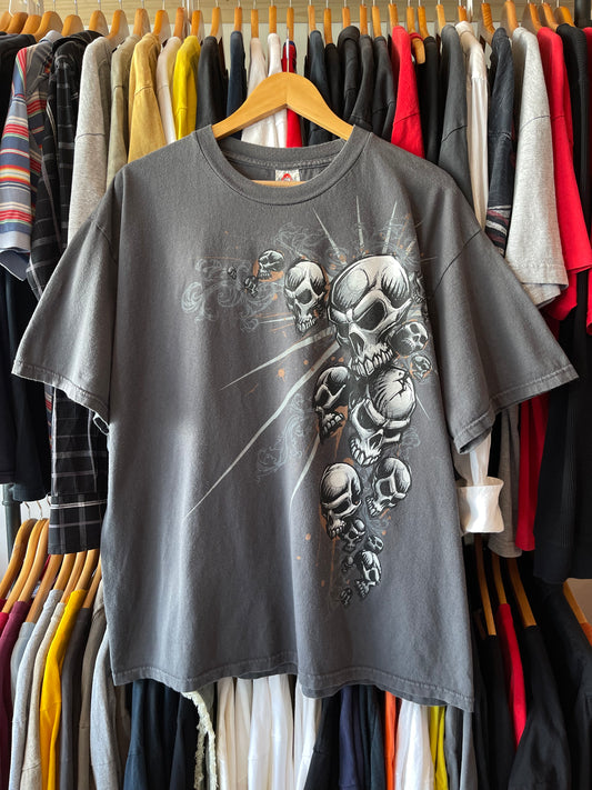 Y2K SKULL GRAPHIC TEE