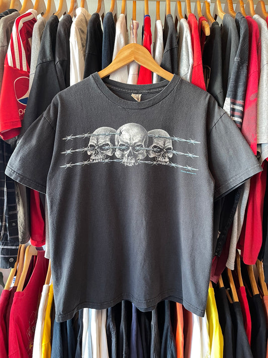 TRI SKULL Y2K TEE