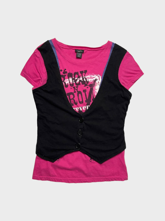 ROCK N ROLL VEST TOP