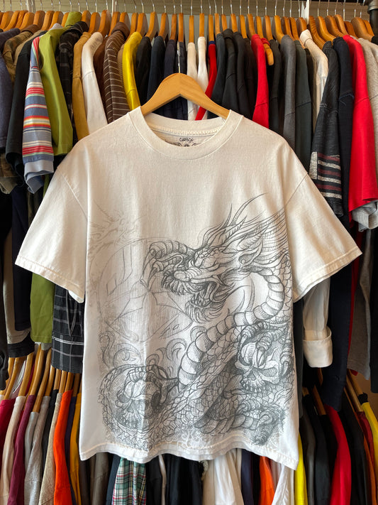 Y2K DRAGON SKETCH TEE