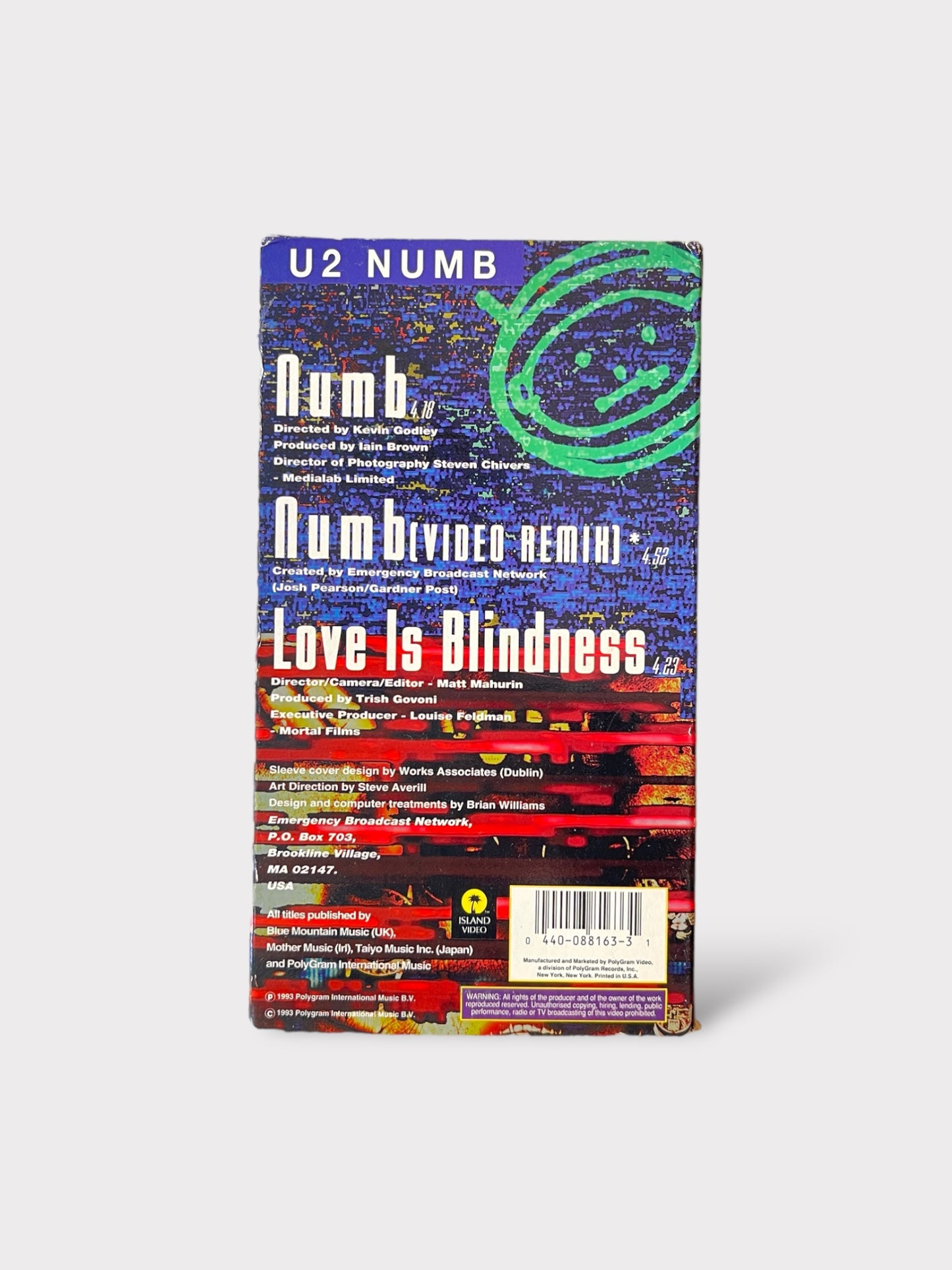 U2 NUMB VHS